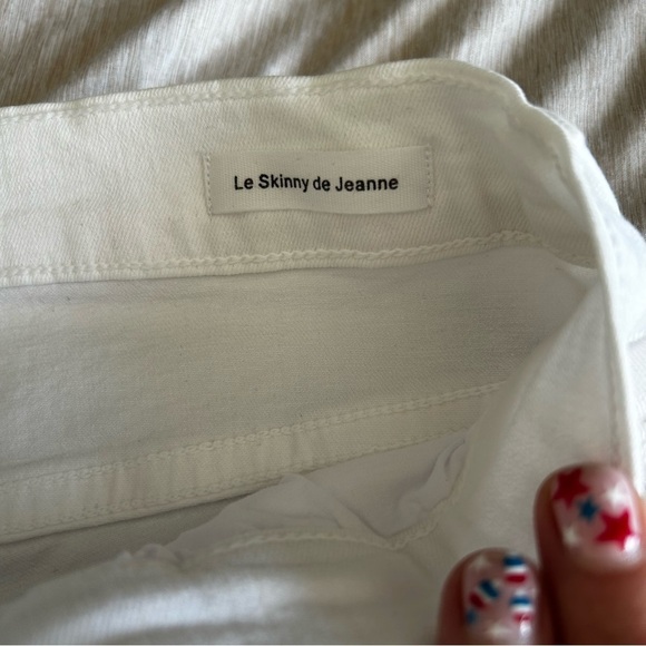 Frame Denim Women's 24 Crisp White Skinny Normcore Jeans - Picture 6 of 10